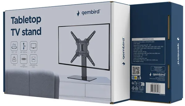 GEMBIRD TVS-D55S-01 Gembird TV sto, 23-55, crne boje Slika 7