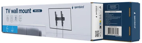 GEMBIRD WM-65T-PRO-01 Gembird tilt VESA max 40x40cm 32-65 max.60kg Slika 3