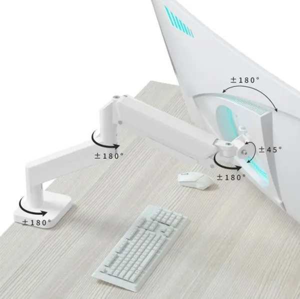 GEMBIRD MA-DA1-04-W Gembird podesivi drzac za monitor, tilt, 17-32 max.10kg White Slika 3