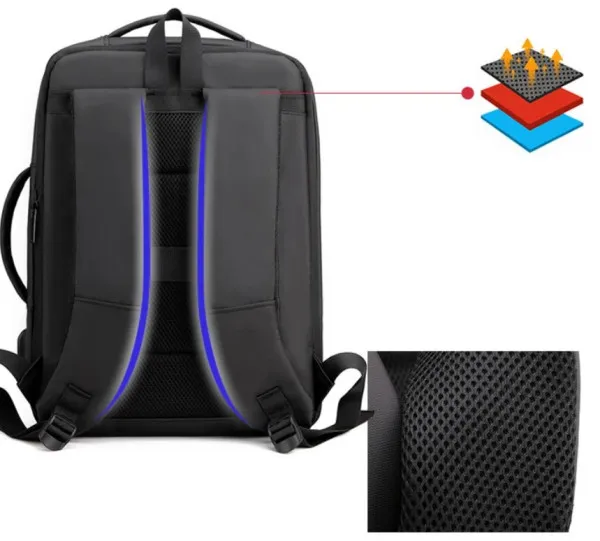 NCC-15-KLB017 Gembird Ranac za laptop 15,6/17inc 43x31x15(+5)cm USB konektor, 900g Slika 3