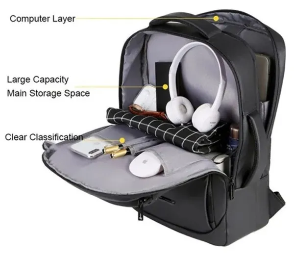 NCC-15-KLB018 Gembird Ranac za laptop 15,6inc 42x31x10cm, USB konektor, 750g Slika 3