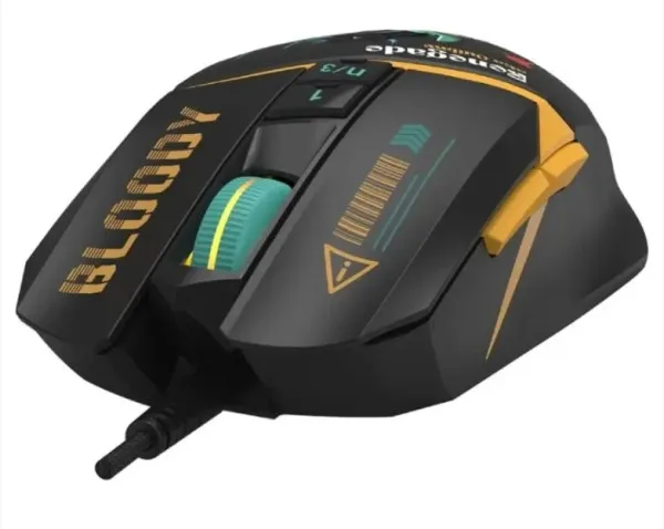 A4 TECH A4-W63 MAX RGB Renegade A4Tech Bloody RGB Gejmerski opticki mis, 2000Hz/100-12.000 Dpi, USB 129mm Slika 5