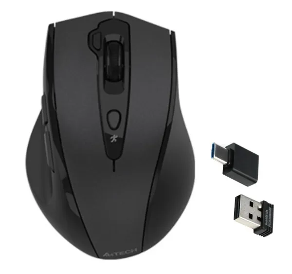 A4 TECH A4-G7-810 AIR2 bezicni opticki mis 2.4GHz, 125Hz/2000 Dpi, 111mm, USB+Type-C adapter Slika 1