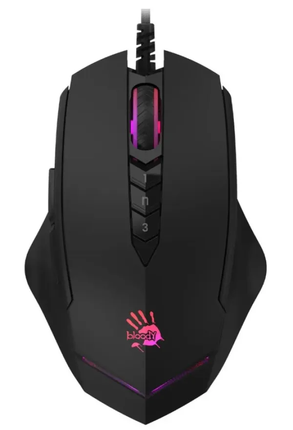 A4 TECH A4-V8M MAX ACTIVATED A4Tech 4-Core Bloody RGB Gejmerski opticki mis, 2000Hz/12.000Dpi, USB 123mm Slika 2