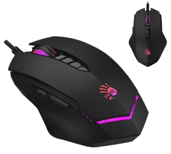 A4 TECH A4-V8M MAX ACTIVATED A4Tech 4-Core Bloody RGB Gejmerski opticki mis, 2000Hz/12.000Dpi, USB 123mm Slika 8