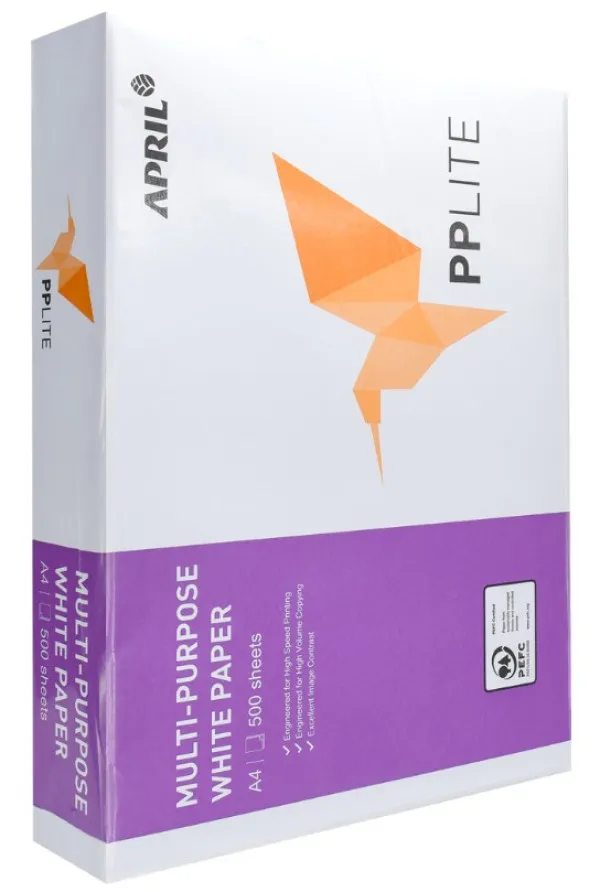 Papir Fotokopir APRIL A4/75g m2/ 500Lista za laser, inkjet i fotokopir masine Ris papira Slika 1