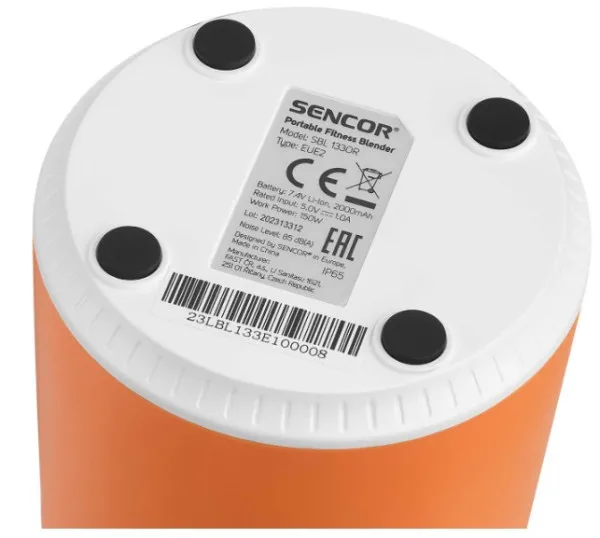 SENCOR SBL 133OR prenosni blender 500ml, 150W, Narandzasta Slika 3