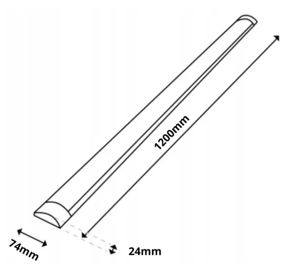 LEDICON LED BATTEN 40W 4800lm 3CCT 120cm 3000K/4000K/6500K, LI4303 Slika 6
