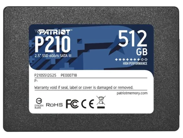 SSD 2.5 SATA3 512GB Patriot P210 520MBs/430MBs P210S512G25 Slika 7