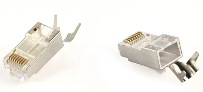 LC-PTF7-01/100 Gembird Zasticeni modularni CAT7 prolazni utikac 15u pozlacen, FTP, SFTP, 100 kom. Slika 4