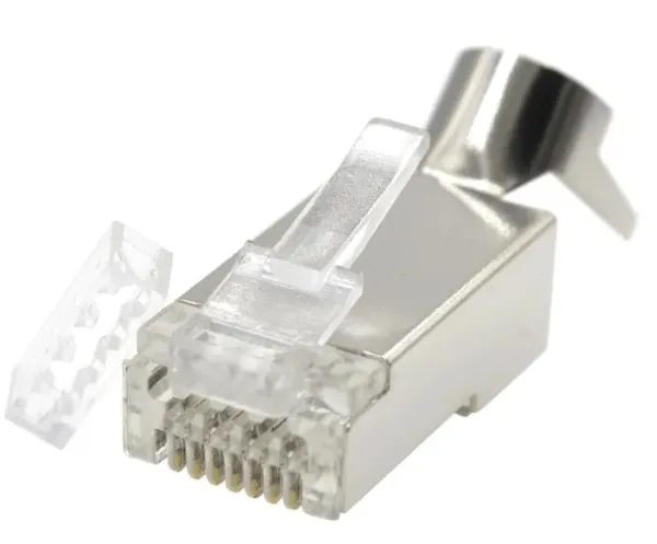 LC-PTF7-01/100 Gembird Zasticeni modularni CAT7 prolazni utikac 15u pozlacen, FTP, SFTP, 100 kom. Slika 7