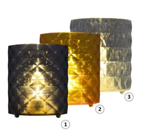 Mini LED svecnjak Sivi 60x70mm (cena je za 1kom) Slika 3