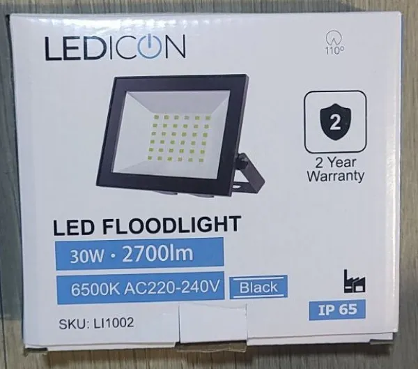 LED REFLEKTOR 30W 2700lm 6500K IP65 LI1002 Slika 2