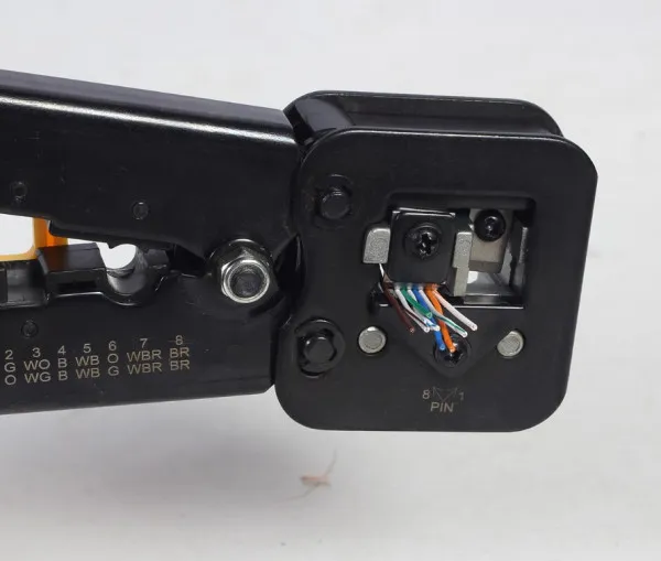 T-WC-05 Gembird Klesta za krimpovanje i secenje RJ45/RJ12/RJ11 (za prolazne konektore) Slika 2