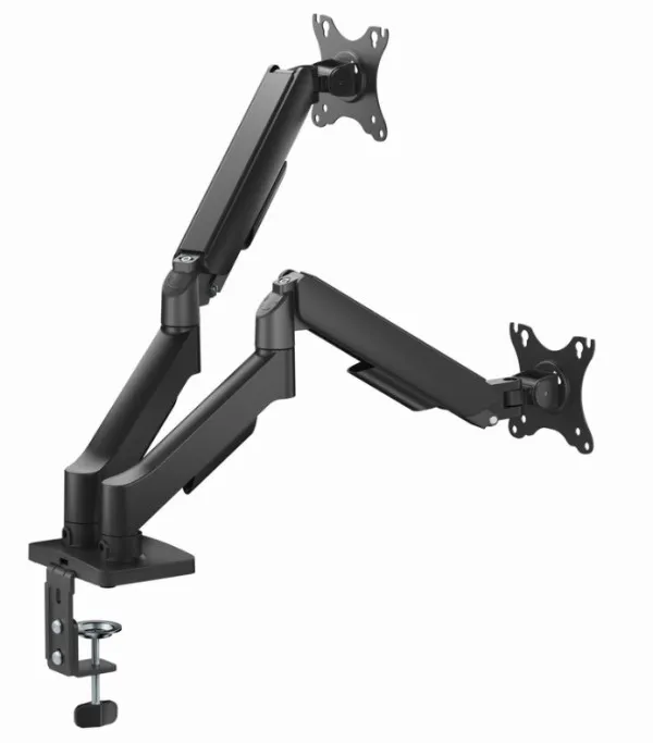 MA-DA2U-01 Gembird Podesivi stoni nosac za 2 monitora sa USB portovima, 17-32, 9kg Slika 5