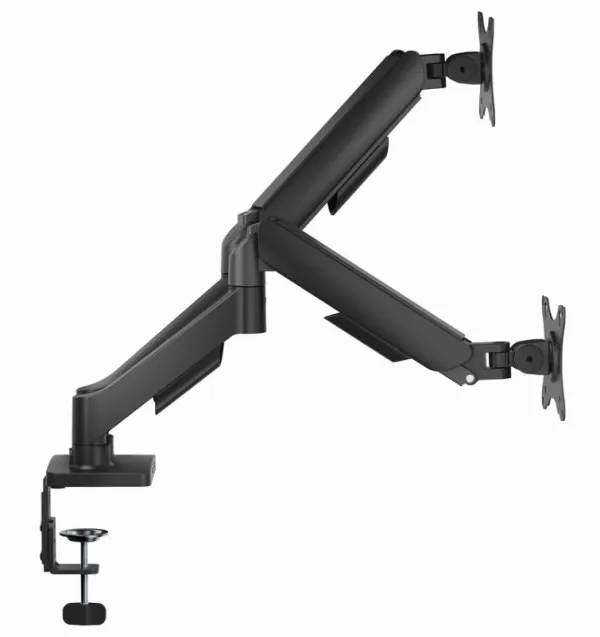 MA-DA2U-01 Gembird Podesivi stoni nosac za 2 monitora sa USB portovima, 17-32, 9kg Slika 2