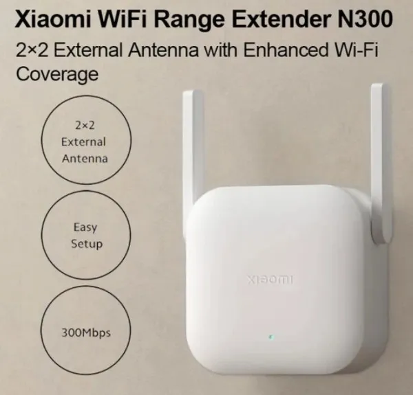 Xiaomi Mi WiFi Range Extender N300 Ripiter 300Mbps 2.4GHz Repeater Mode white Slika 7