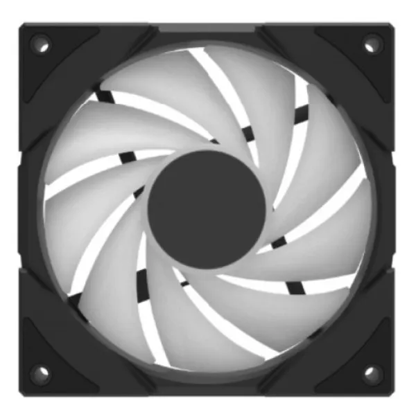 DeepCool CG580 FAN BK R (BULK) Ventilator za kuciste 120x120x25mm ARGB, 1,300 RPM,Black Reverzibilni Slika 3