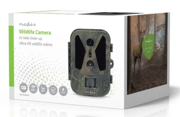 NEDIS WCAM280GN Wildlife Camera 4K@10fps, 50MPix, 8MPix CMOS, IP65, IR, Night vision, 25m, 2.4inc Slika 4