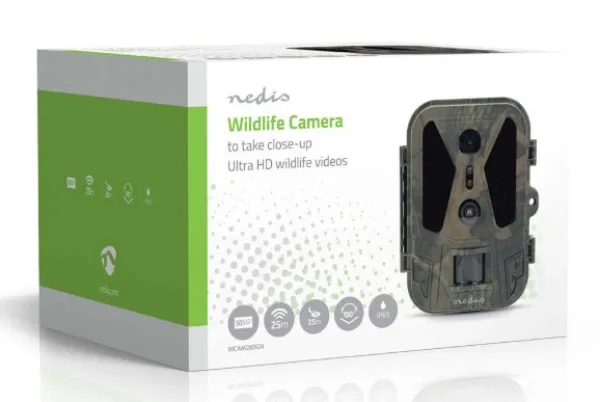 NEDIS WCAM280GN Wildlife Camera 4K@10fps, 50MPix, 8MPix CMOS, IP65, IR, Night vision, 25m, 2.4inc Slika 5