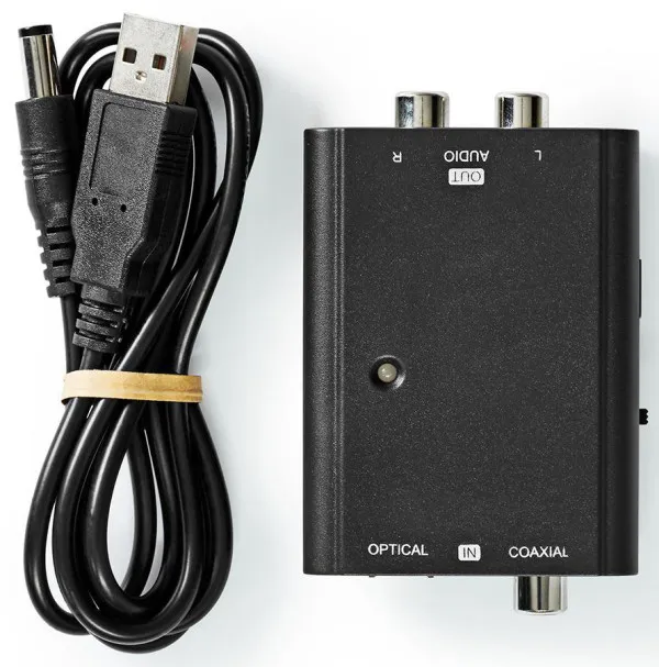NEDIS ACON2509BK ,Digitalni audio konvertor, 2-smerni, 1x S/PDIF (RCA) zenski, 1x Toslink zenski, audio Slika 7