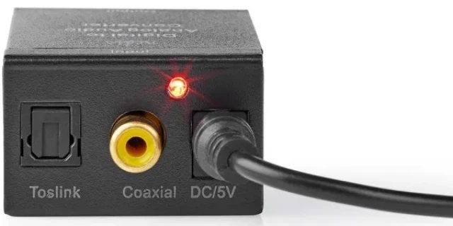 NEDIS ACON2510BK, Digital Audio Converter, 1-way, Audio, video, 1x Digital RCA,1x TosLink,output:1x 2xRCA Slika 8