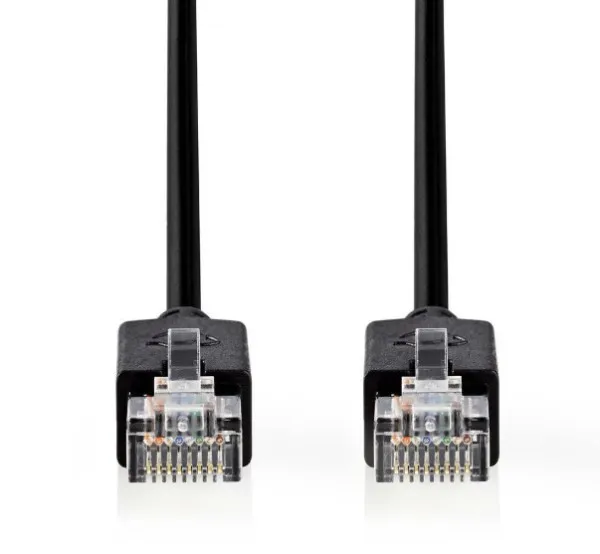 CCBW85100AT150 Nedis Mrezni kabl, CAT5e UTP Patch cord 15m black (alt. PP12-15M) Slika 2