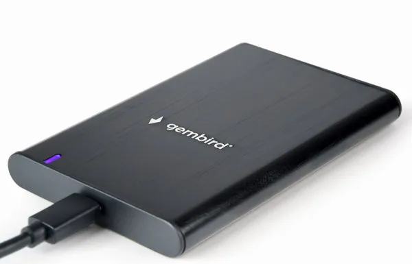 EE2-U3S-6 Gembird USB 3.1 Externo kuciste za 2.5 SATA hard diskove, Type-C, bruseni aluminium,crno A Slika 3