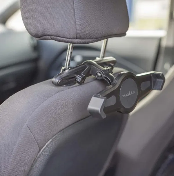 NEDIS TCMT300BK Podesivi nosac za tablet u automobilu, max 12inca, za prozor i naslon za glavu u vozilu Slika 6