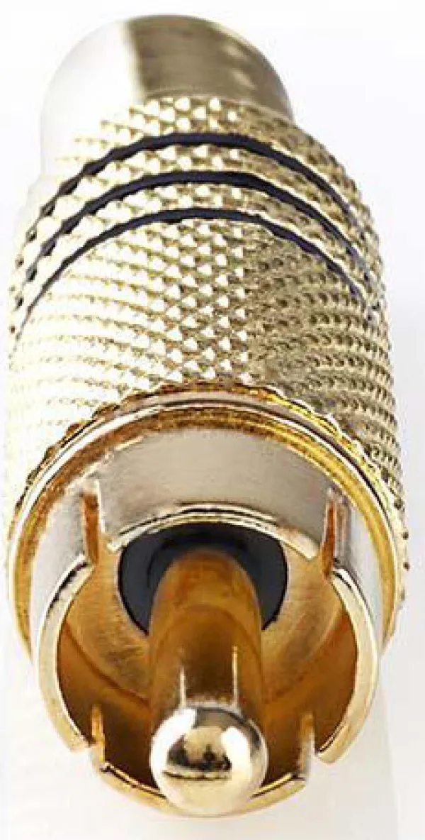 NEDIS CAGP24900BK, RCA konektor, Ravni, Muški, Pozlaceni, Lemljeni, Preènik ulaza: 7,0 mm,Metal 1kom Slika 2