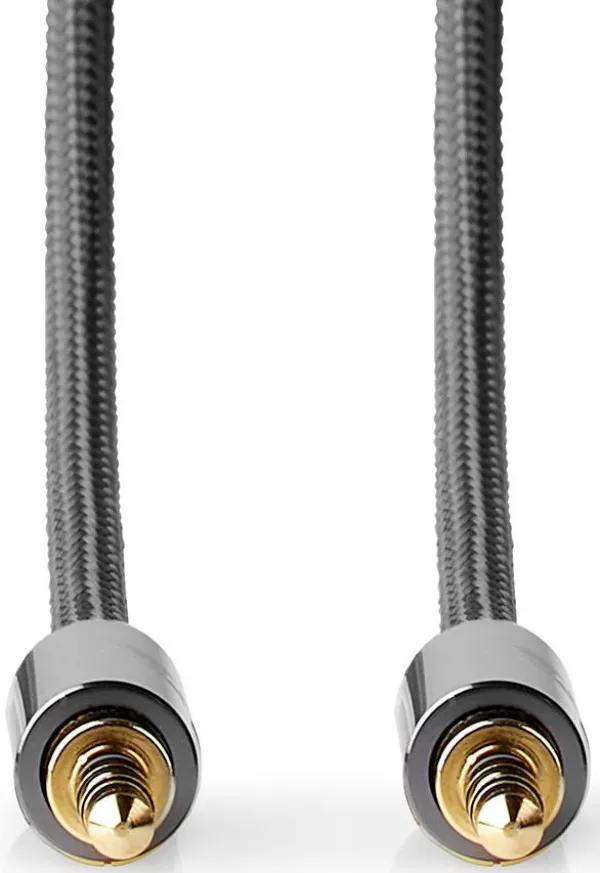 NEDIS CATB22000GY20, Stereo audio kabl, 3,5 mm muški, 3,5 mm muški, Pozlaceni, 2,00 m, Okrugli, Sivi Slika 10