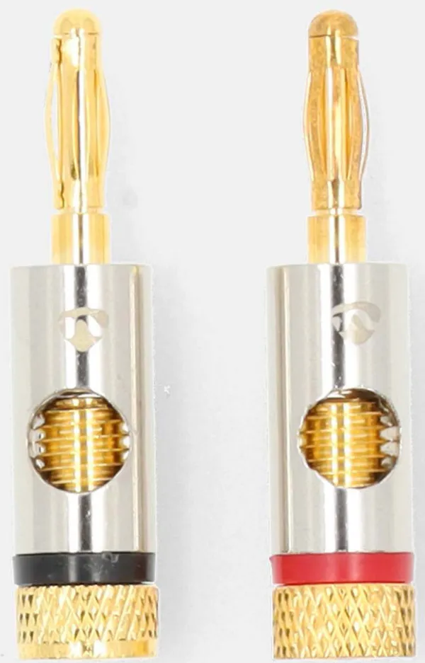 NEDIS CATB26900GD, Banana konektor, Ravni, Muški, Pozlaceni, Preènik kablovskog ulaza: 3,0 mm, 2kom Slika 6