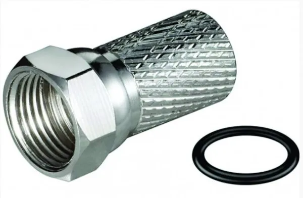 GEMBIRD CON-FC-001RING **  F male connector for RG6 cable, 6.6mm, Zinc,with water proof ring - min.25kom(9) Slika 2