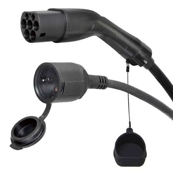 EV-T2MACF-3.7KW-0.5M Gembird Adapter kabl Tip 2 (muški) na Šuko (ženski), 3,7 kW, 0,5 m Slika 5