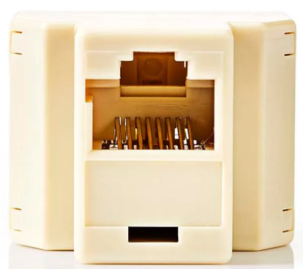 NEDIS CTGB90991IY, Tele. mrežni razdvojnik (spliter), ulaz RJ45 ženski, izlaz 2x RJ45 ženski, pozlacen, PV Slika 4