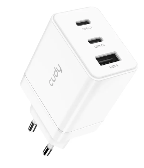Cudy CH67_EU Brzi punjac za telefone i tablete 2xUSB-C/1XUSB-A, 67W Slika 6