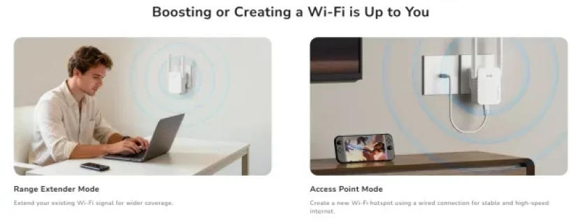 Cudy RE300, N300 Mesh Wi-Fi Range Extender,2.4 GHz Wi-Fi Speed, 300 Mbps Slika 5