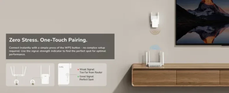 Cudy RE300, N300 Mesh Wi-Fi Range Extender,2.4 GHz Wi-Fi Speed, 300 Mbps Slika 8