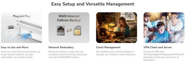 Cudy LT500E,4G AC1200 Wi-Fi Router, 867 Mbps + 300 Mbps Wi-Fi,Cat.4 up to 150Mbps Slika 7