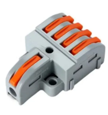 WAGO klema 1 in 4 out razdelna sa polugom, 5 kom cena i pakovanje Slika 1