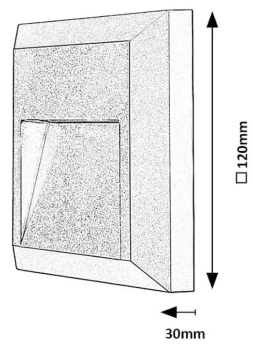 Rabalux Trento spoljna zidna LED4W 12x12cm Slika 4