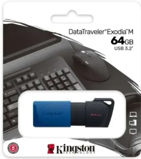 KINGSTON 64GB DTXM/64GB USB Flash memorija 3.2 Black/Blue Slika 4