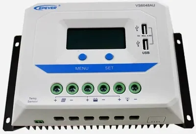 Epever Kontroler punjenja 60A 12/24/36/48V VS6048AU LCD,Beli Slika 8
