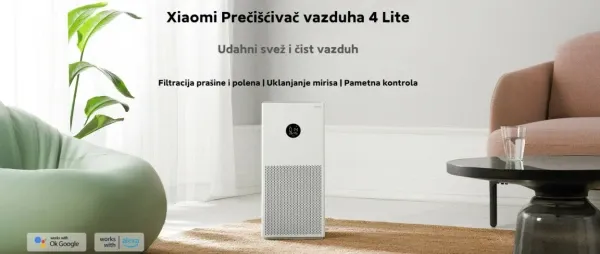 XIAOMI Smart 4 Lite preèišæivaè vazduha (BHR5274GL),33W,Bela Slika 2