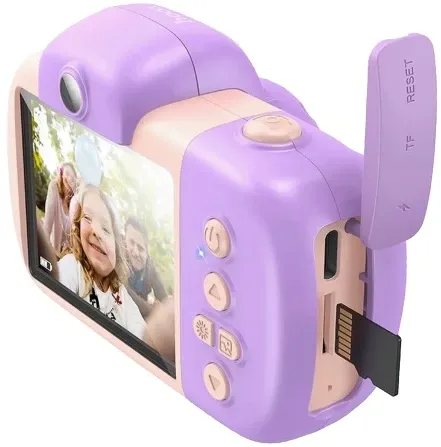 Hoco Decija kamera DV201 Pink 2 IPS LCD, 32 MPx, FullHD, miD,47g,USB-C Slika 3
