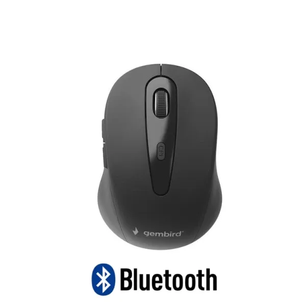 MUSWB-6B-01 Gembird Bezicni BLUETOOTH mis opticki USB 800-1600Dpi black 95mm Slika 4