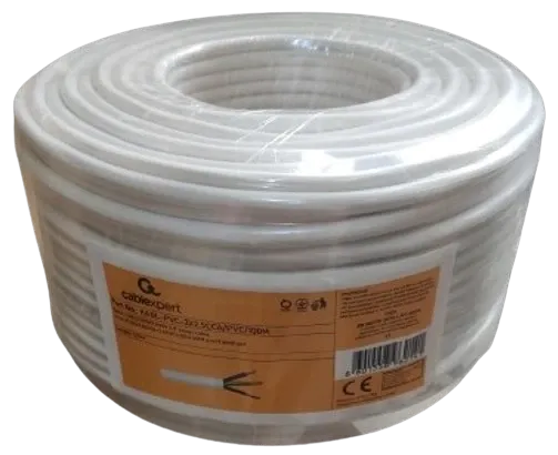 KABL-PVC-3X2.5CCA/PVC/100M,Gembird Fleksibilni naponski kabl,Beli Slika 3