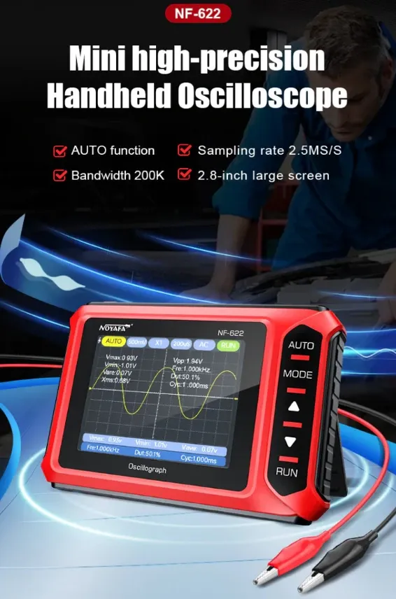 NOYAFA NF-622 Osciloskop,1.8inca,200 kHz,100g,1000mAh Slika 6