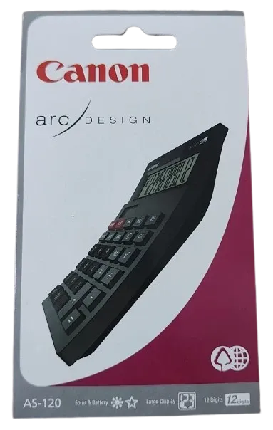 CANON kalkulator AS-120, solar+baterija Slika 3
