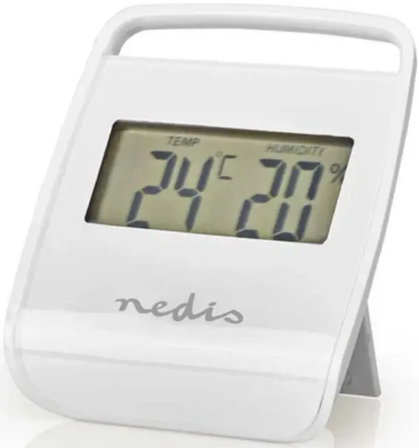 NEDIS WEST100WT Digitalni LCD unutrašnji termometar, Bela Slika 2